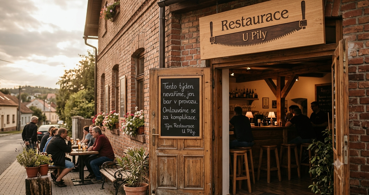 Restaurace U Pily tento týden z provozních důvodu nevaří